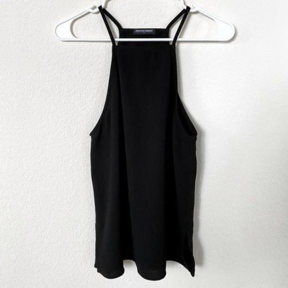 *SOLD* American Apparel Black Halter Tank Top Size Small. - Picture 1 of 8